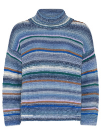 Skovhuus Rullekrave indigo randig 
