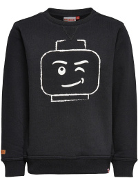 Lego ansikte sweatshirt svart