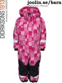 Didriksons Kebnekaise Coverall, ceriserosa