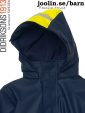 Boardman navy fleecefodrat regnset, barn