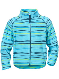 Didriksons Monte blue fleece barnjacka