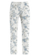 LauRie Taylor flower print blue, 7/8-l�ngd