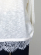 Trja med spets, offwhite