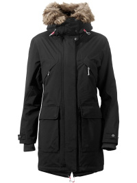 Didriksons Lina black/svart parka 