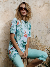 Flamingo-mekko, Tropical Print
