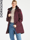 Didriksons Frida, wine red parka