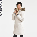 Didriksons Natasha aluminium, långa täckjacka