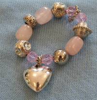 Armband med rosenkvarts