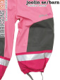 Didriksons Boardman Pink fleecefodrat regnset, barn