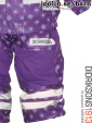 Boardman lila fleecefodrat regnset, barn