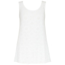 Spets-stickad l�ngtop med vidd