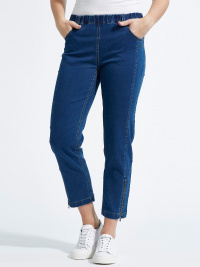 LauRie Piper jeans mellanbl 7/8-dels lngd