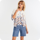 Tencel-shorts i chamray