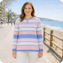 Pastelltr�ja med knapp fr�n Skovhuus