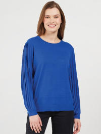 Veckans fynd: Plisse-stickad trja, royal blue