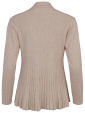 Cardigan i vacker p�f�gel-stickning, champagne