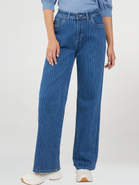 Trendiga jeans med smal rand, denim