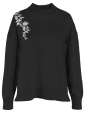Tr�ja med broderi fr�n Signatur, svart