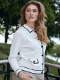 Tr�ja, offwhite/marin