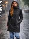 Didriksons Elly regnjacka, svart