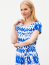Nanso-klnning, royalblue/vit