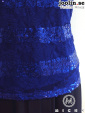 Paljett-top, royal blue